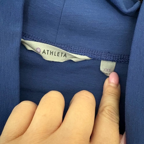 Athleta Women’s Blue Wool Blend Long Sleeve Sweater Dress - Picture 8 of 10